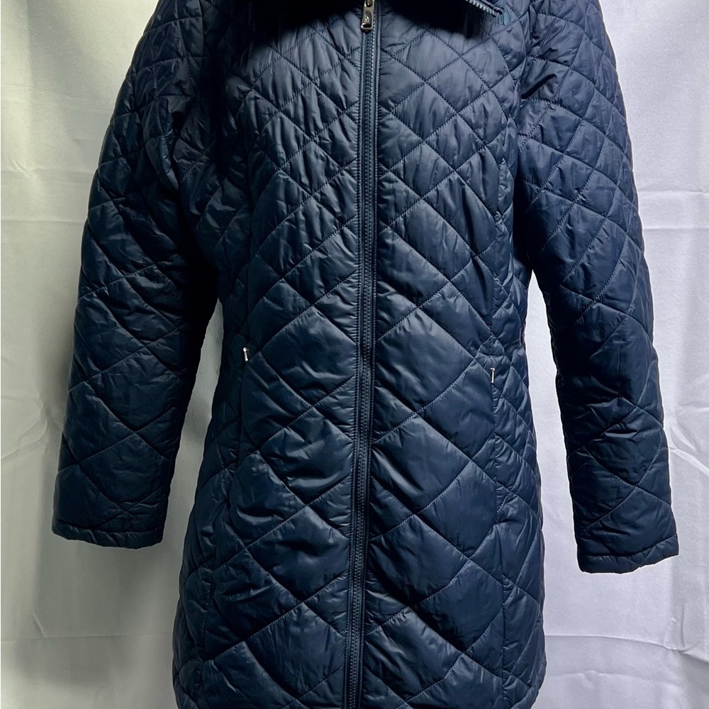 Women's Navy Quilted Jacket